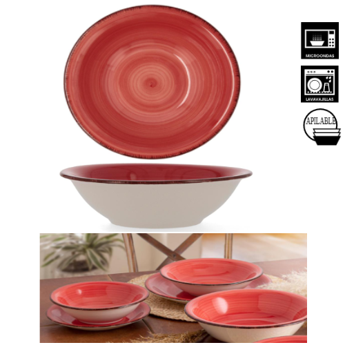 Tigela 18Cm Coral Vita Qd                                   