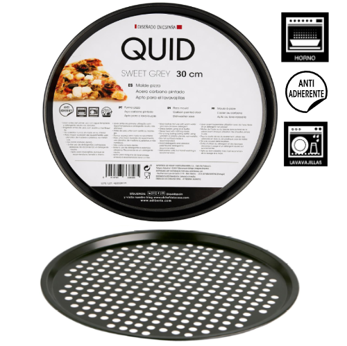 Forma Pizza Ferro 30X0,9Cm Sweet Grey Qd                    