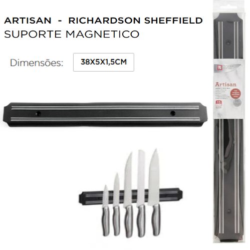 Suporte Magnetico Artisan 38X5X1,5Cm  Richardson Sheffield  