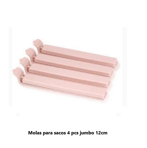 Molas Para Sacos 4 Pcs Jumbo 12Cm                           