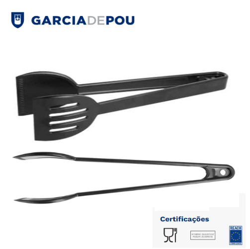 Pinça Buffet 27 Cm Preto Policarbonato                      