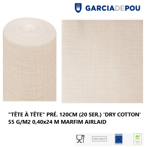 Tête À Tête Pré.120Cm (20 Ser.) Dry Cotton 0.40X24Mts Marfim