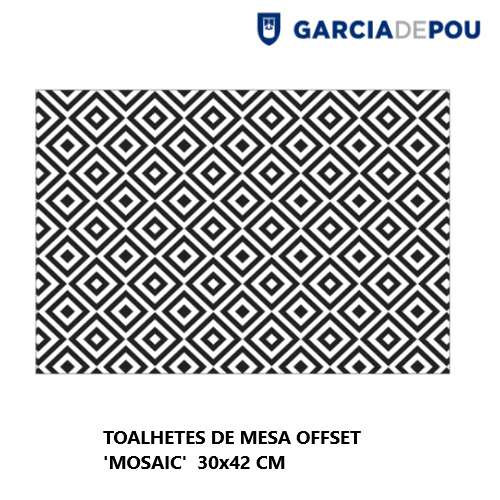 Toalhetes De Mesa Offset Mosaic 30X42Cm  500 Unid.          
