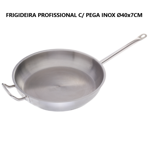 Frigideira Ø40X7Cm C/ Pega Inox                             