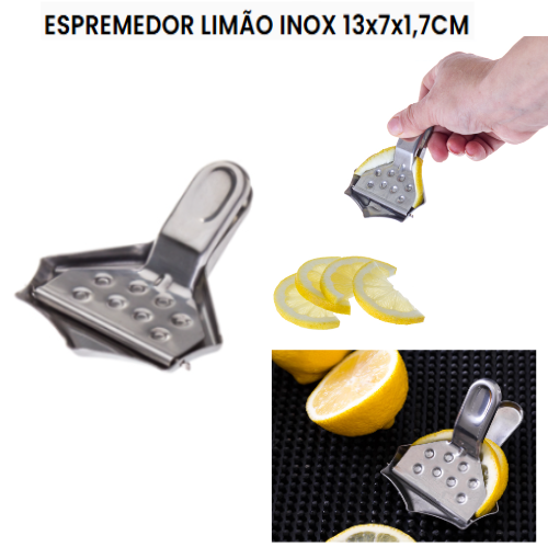 Espremedor Limão Inox 13X7X1,7Cm                            