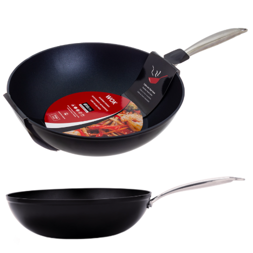 Wok Aluminio Forjado P/Indução Ø30X9Cm                      