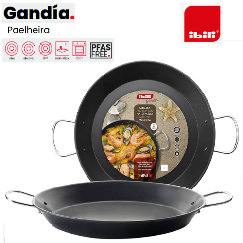 Paelheira Gandia Asas Inox  36X4,5Cm 7 Doses Ibili          