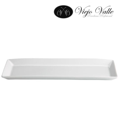Travessa Porcelana Branca 23,5X12X2Cm Ming Viejo Valle      
