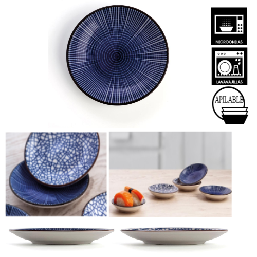 Prato Porcelana 9 Cm Deco Rts Cor/Surtida Quid              