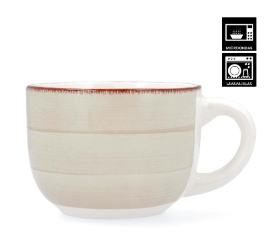 Caneca Jumbo 47Cl Vita Morning Natura Ceramica Qd           