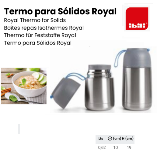 Termo De Solidos Royal 0,62 Lt  10X19Cm Ibili               