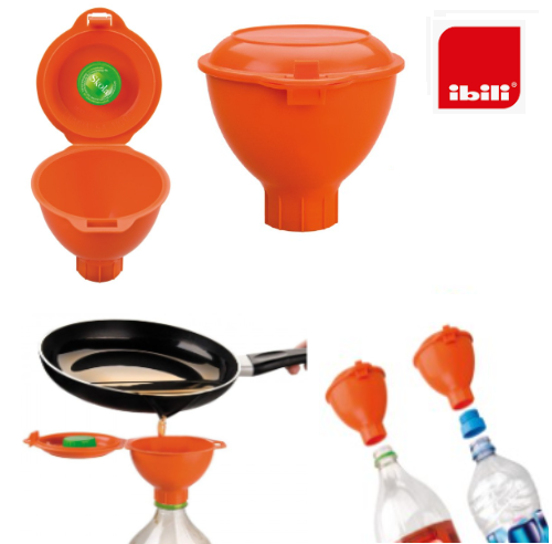 Funil Para Reciclagem De Óleo Doméstico 10X9Cm  Ibili       