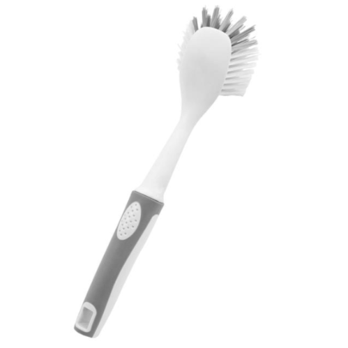 Escova Para Louça Com Cabo Branco E Cinza 27,5Cm            