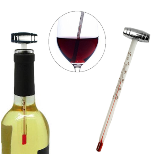 Termometro Em Vidro Para Vinho 13Cm Allegro Wine Tools      