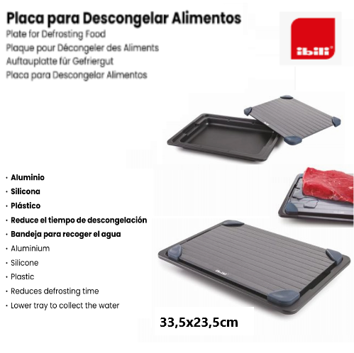 Placa Para Descongelar Alimentos 33,5X23,5Cm Ibili          