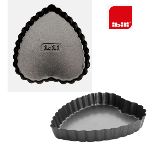 Forma De Tarte Coração Canelada 10X2Cm Ibili                