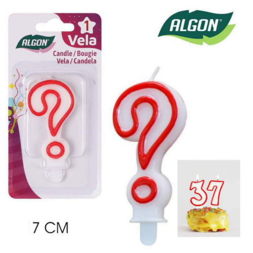 Vela De Aniversário Nº Interrogação  Unidade                
