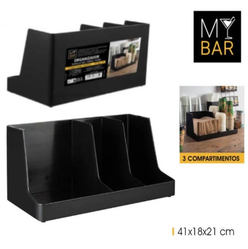 Organizador De Bar C/3 Divisões 41X18X21Cm Mybar            