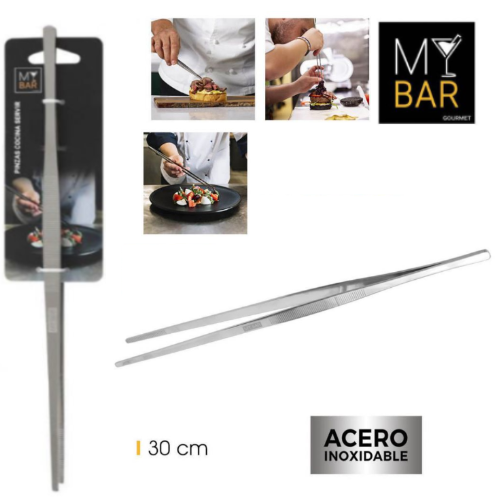 Pinça De Cozinha Empratar-Servir Inox 30Cm Mybar            