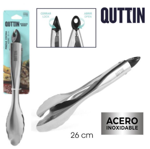 Pinça Cozinha Inox 26Cm Quttin                              
