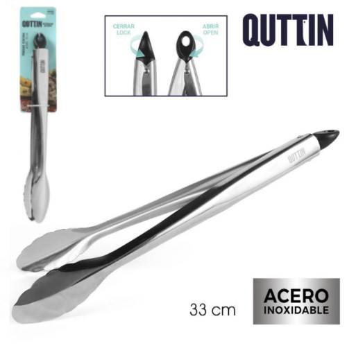 Pinça Cozinha Inox 33Cm Quttin                              