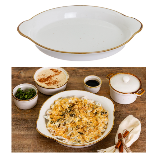 Frigideira C/ Asas Porcelana Canela 50Cl 22X3Cm             