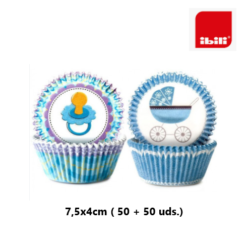 Formas De Pastelaria Baby 50+50 Unid 7,5X4Cm Ibili          