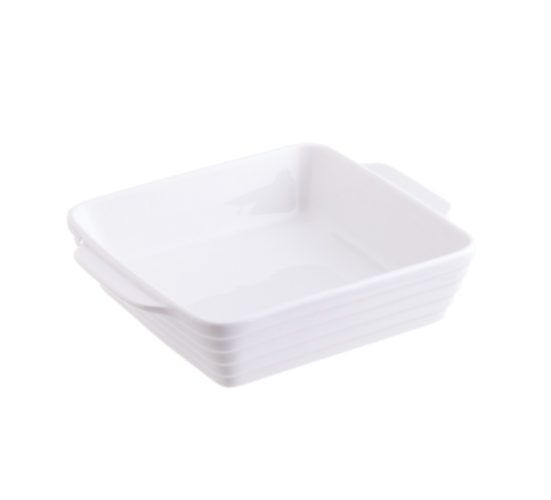 Assadeira Quadrada Porcelana 0,5L 18X15X3,7Cm               