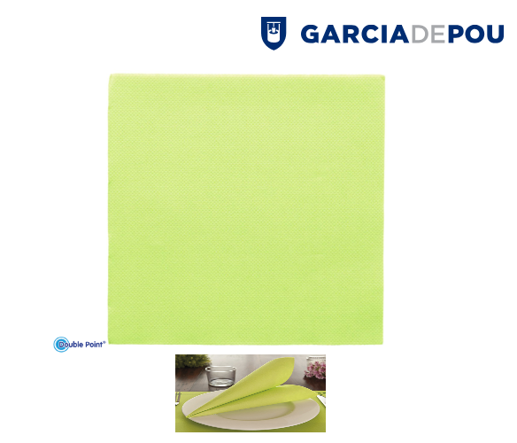Guardanapos Double Point33X33Cm Verde Anis 50 Unid          