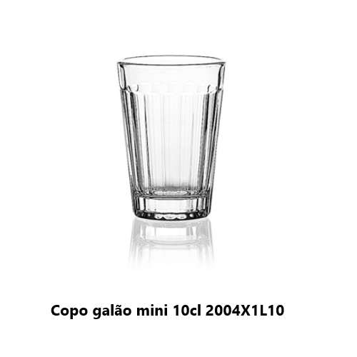 Copo Galão Mini 10Cl 2004X1L10  5,5X8,4Cm Crisal            