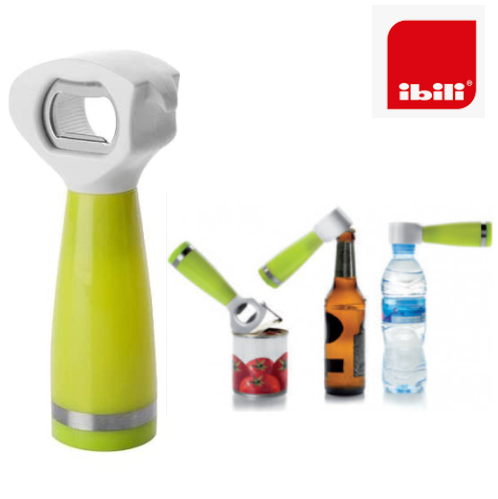 Abre Latas+Tira Capsulas+Abre Garrafas 14Cm Confort Ibili   
