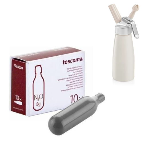 Conjunto De 10 Recargas Para Sifão De Chantily Tescoma      