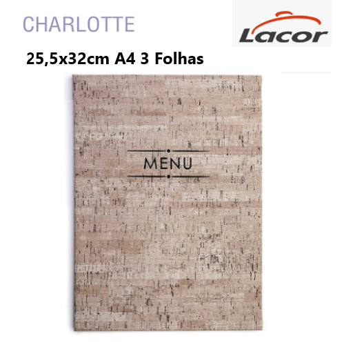 Porta Menú Charlotte 255X320Mm  A4 Lacor                    