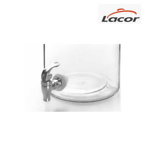 Torneira Plastica Para Frascos De Vidro Furo 16Mm Lacor     