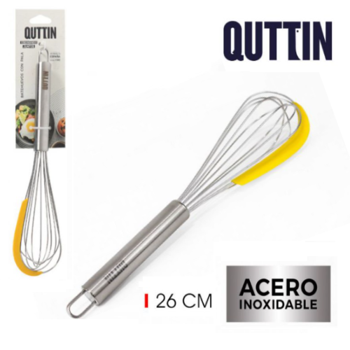 Batedor Inox Com Pala 26Cm Quttin                           