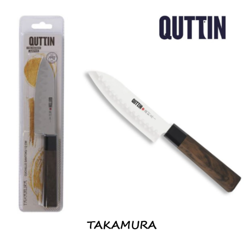 Faca Santoku Mini 12Cm Takamura Quttin                      