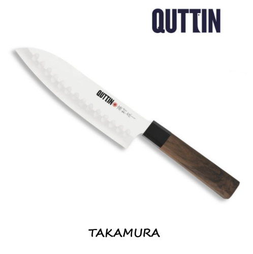 Faca Santoku 17Cm Takamura Quttin                           