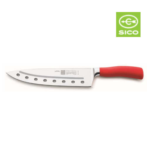 Faca Para Cozinheiro C/Orificios 20Cm Cb Verm.Primtech      