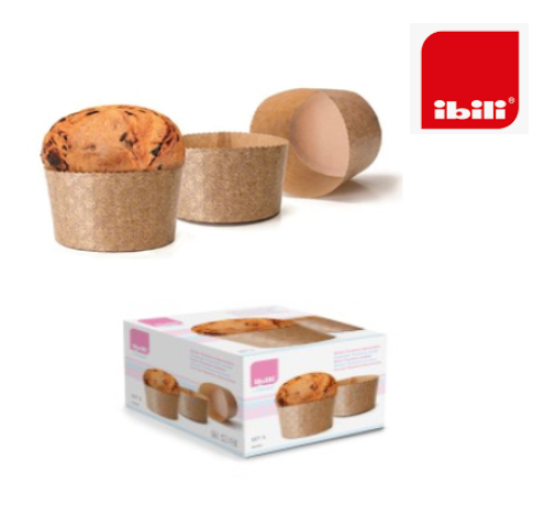 Molde Panettone Descartavel 900 Gr. 18X11,5Cm 5 Unid. Ibili 