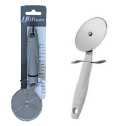 Corta Pizza Inox  Diametro  7Cm C/Cabo Plastico 20Cm        