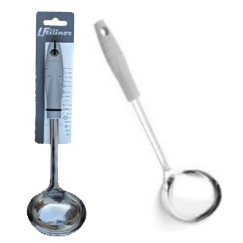 Concha De Servir Inox  C/Cabo Plastico 31Cm                 