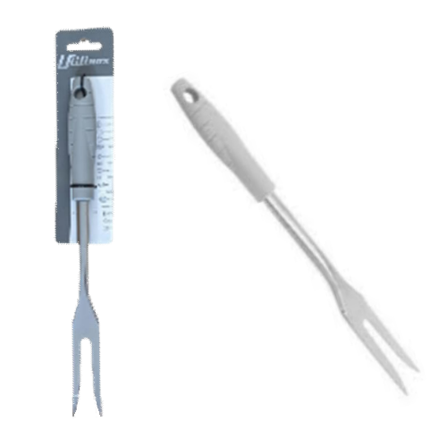 Garfo De Fritos Inox  C/Cabo Plastico 31Cm                  