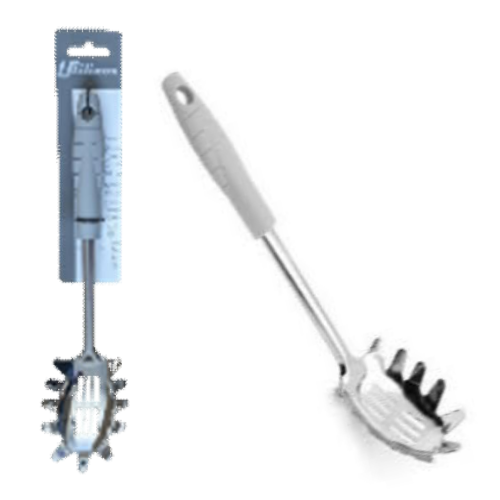 Colher De Esparguete Inox  C/Cabo Plastico 31Cm             