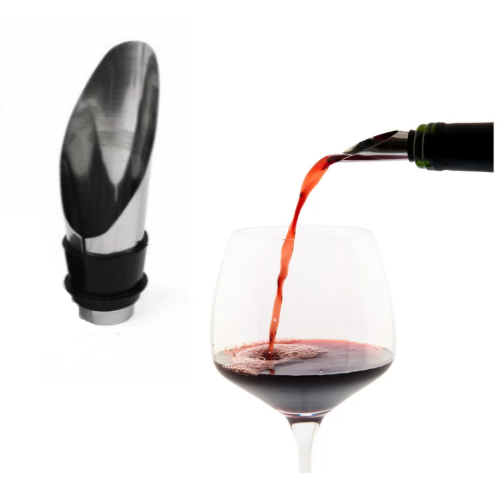 Vertedor Anti-Pingo Em Inox Sem Tampa Para Garrafa De Vinho 