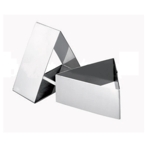 Conj. 2 Aros Inox De Empratar Triangular 8 E 10Cm Alt. 4,5Cm