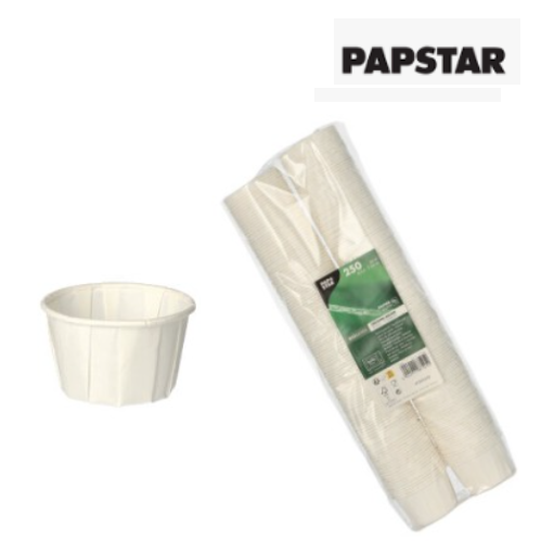 250 Molheira De Papel Pure Redondo 60Ml Ø5,4X3,6Cm Branco   