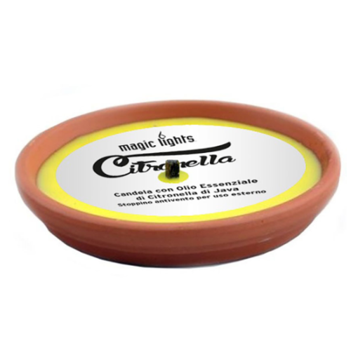 Vela De Citronela Em Terracota Ø14Cm                        