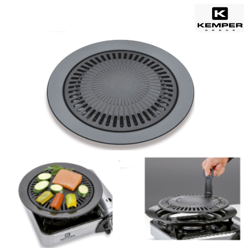 Grelha Anti-Aderente Para Fogão Portátil Ø31 X 4 Cm Kemper  