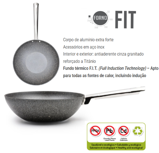 Wok Forno Todo Calor Granitado 28Cm                         