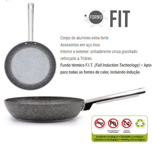 Frigideira Forno Todo Calor Granitado 24Cm                  